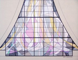 Altar Window: "Eucharist/Holy Spirit", Jeff Smith, Architectural Stained Glass, Texas