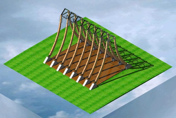 El Tesoro Chapel: Structural Schematic, courtesy Bill Brown, AIA