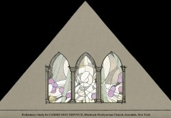 Communion Triptych, Jeff Smith, Architectural Stained Glass, Inc., Fort Davis, Texas