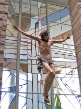 Crucifix: St. Stephen, El Paso: Jeff G. Smith, Architectural Stained Glass, Inc.
