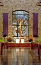 Immaculate Conception Catholic Church, Denton, Texas: Jeff G. Smith, Architectural Stained Glass, Inc.