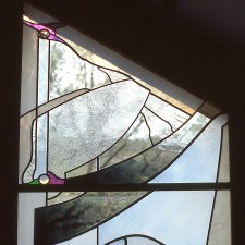 Detail: Hummingbird Window; Jeff G Smith, Architectural Stained Glass, Inc.; Fort Davis, Texas