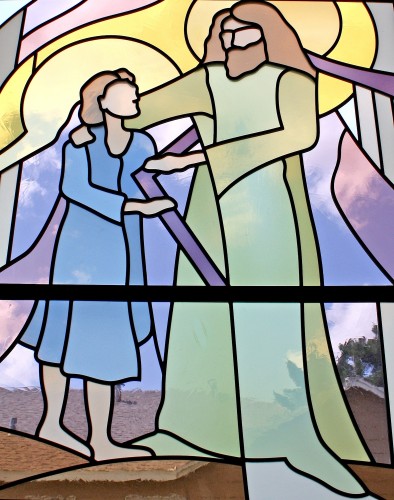 Carpenters' Square as symbol of Joseph teaching Jesus.