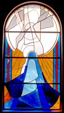 Annunciation, St. Matthew Catholic Church, Windham, NH: Architectural Stained Glass, Inc.