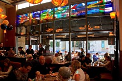 Richard Walker’s Pancake House, San Diego: Architectural Stained Glass, Inc., Fort Davis, Texas