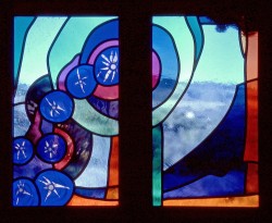 Detail: Ursa Minor, mouthblown glass, Architectural Stained Glass, Inc., Texas