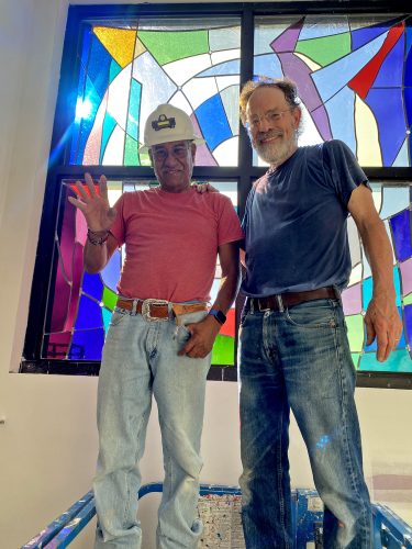 It was November, but the heat rising from below raised the temperature to over 100˚. If you ever need a lift chauffeur that can thread a needle, hopefully you'll find somebody as talented as Robert!