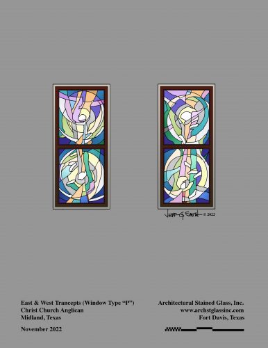 East & West Transept Windows: 