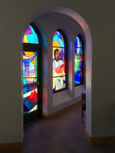Portal into Blessed Mother Chapel.