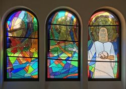 Reservation Chapel Architectural Stained Glass, Inc., Jeff Smith, Texas mouthblown
