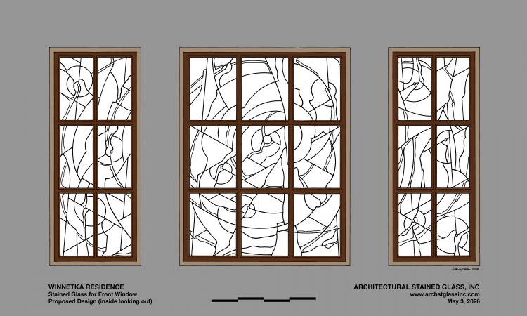 Final line-drawing depicting lead-lines in 